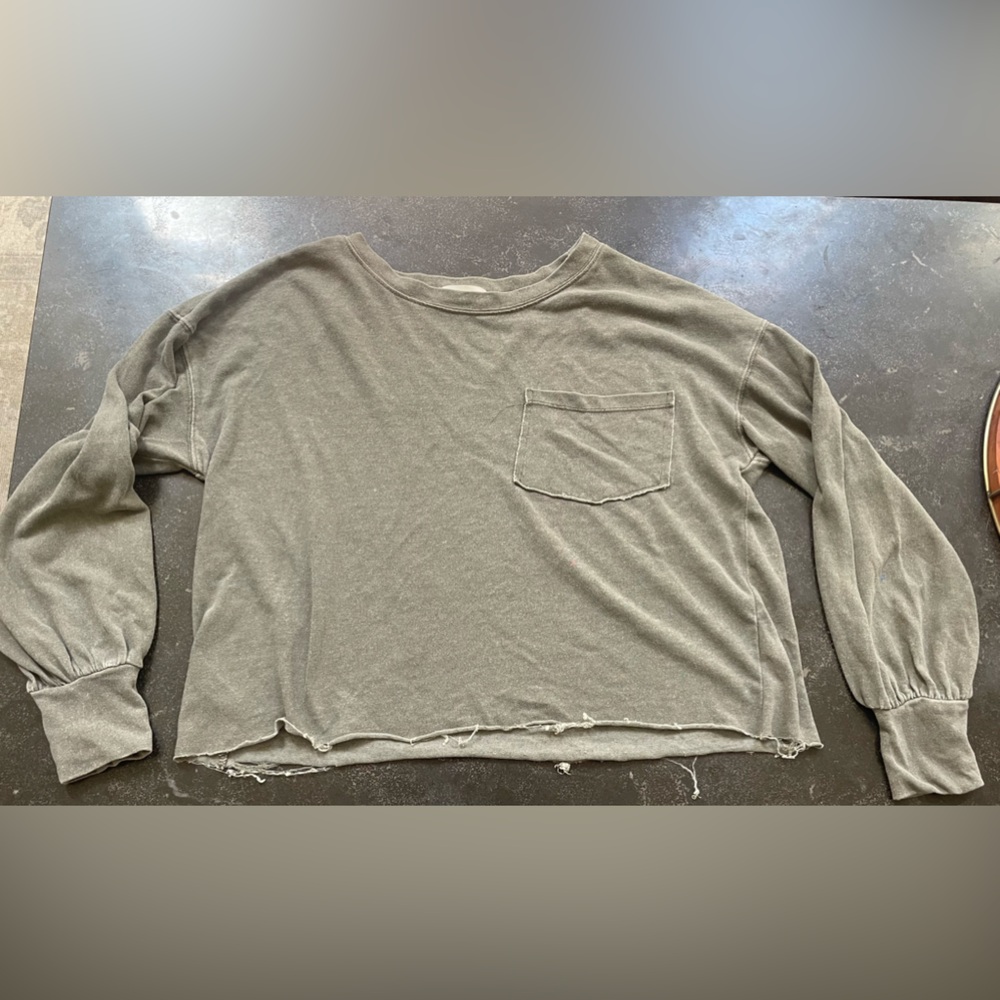 c’isa army green long sleeve top